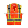 CSA Z96-09 classe 2 gilets réfléchissants avec bandes 3M de visibilité élevée m100% tissu en maille polyester sécurité d&#39;avertissement de route